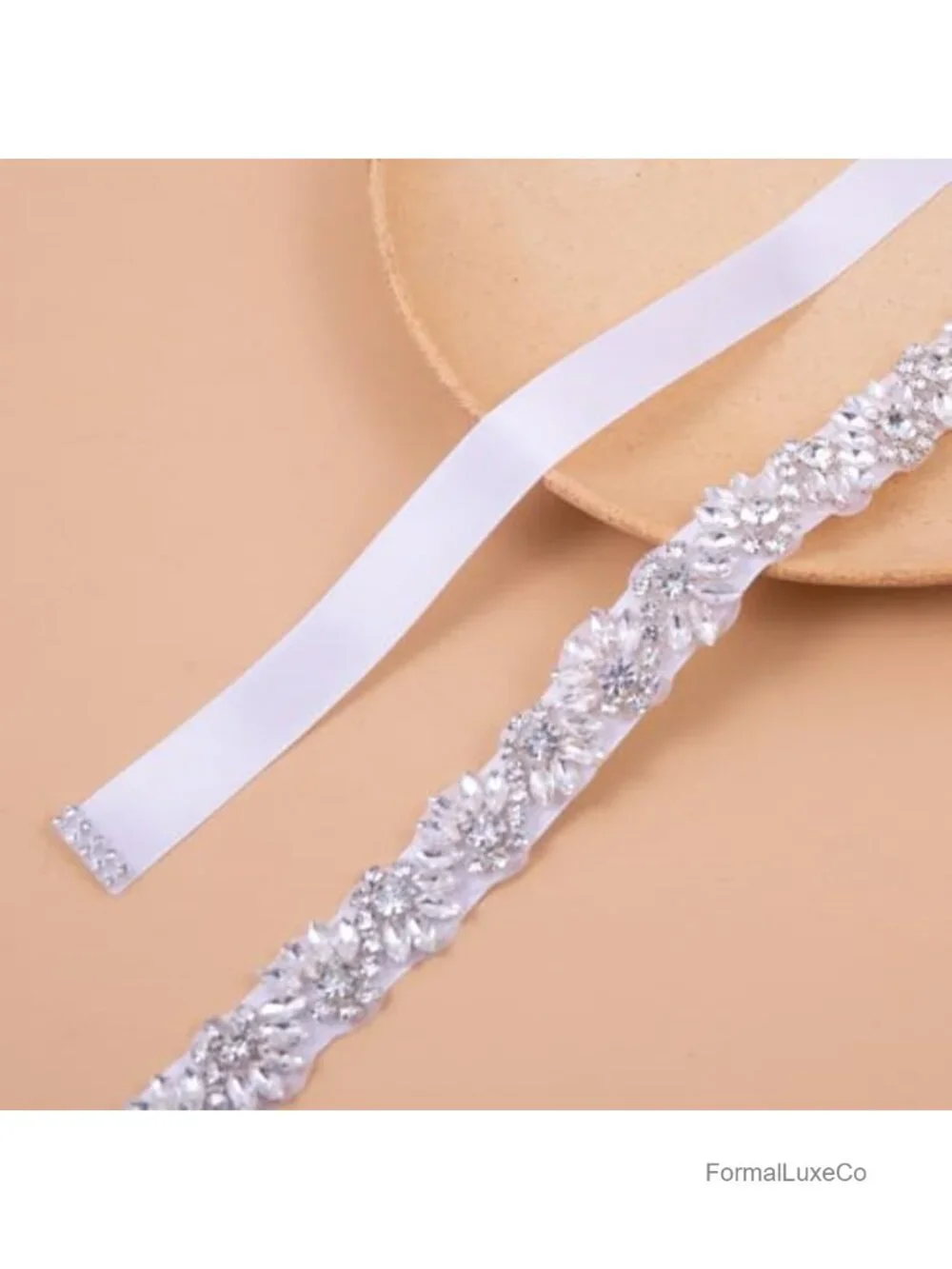 Handmade Crystal Rhinestone Sash Belt for Wedding Bride Prom